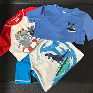 3 rush guard shirts / swim shirt